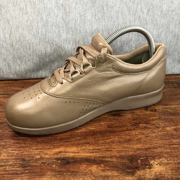 SAS Free Time Tripad Comfort Leather Shoes Beige/Taupe Womens Size 8 W Wide - Picture 5 of 11